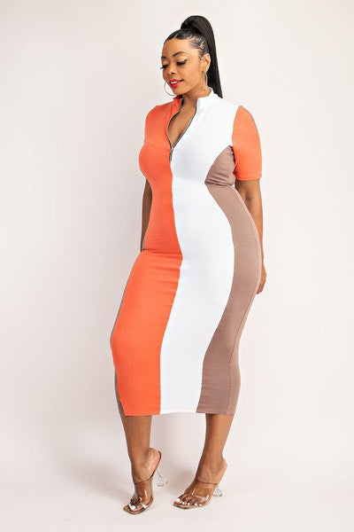 Try Me Color Block Dress
