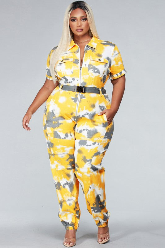 Yellow Utility Jumpsuit